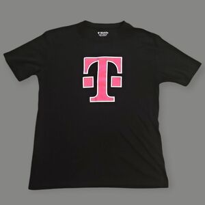 T-Mobile Black Logo Short Sleeve Men's T-Shirt Medium